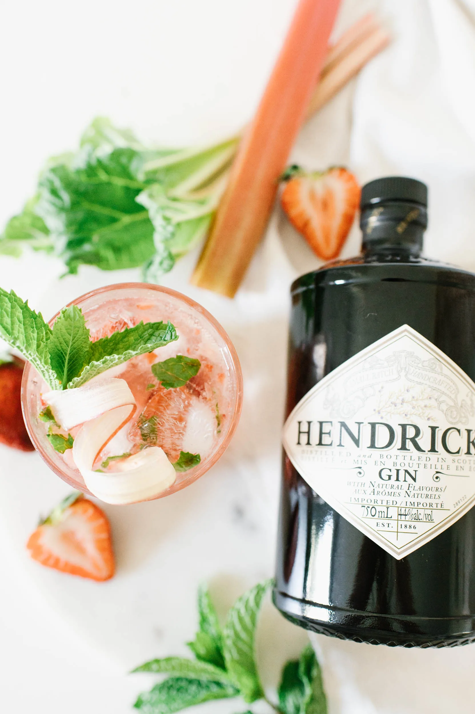 Strawberry Rhubarb Gin Smash The Rooted Farmhouse